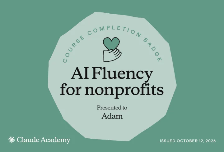AI Fluency for nonprofits &mdash; Claude Academy