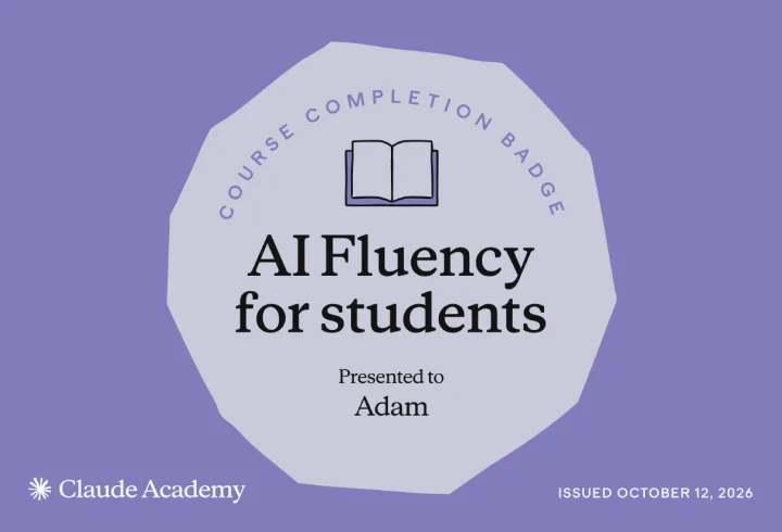 AI Fluency for students &mdash; Claude Academy