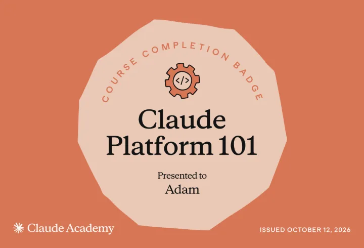 Claude Platform 101 &mdash; Claude Academy
