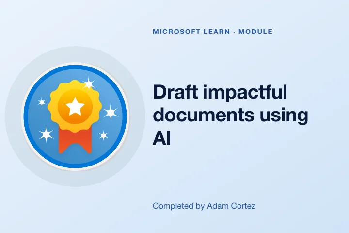 Draft impactful documents using AI &mdash; Microsoft Learn