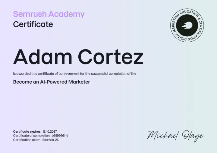 Become an AI-Powered Marketer &mdash; Semrush Academy