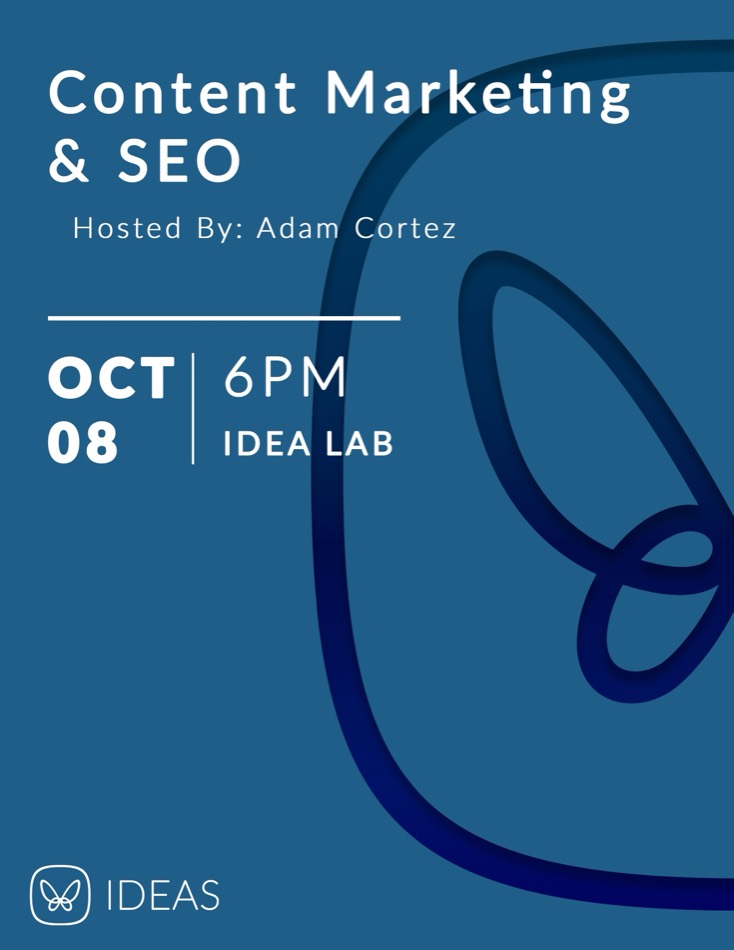 Content Marketing & SEO workshop hosted by Adam Cortez
